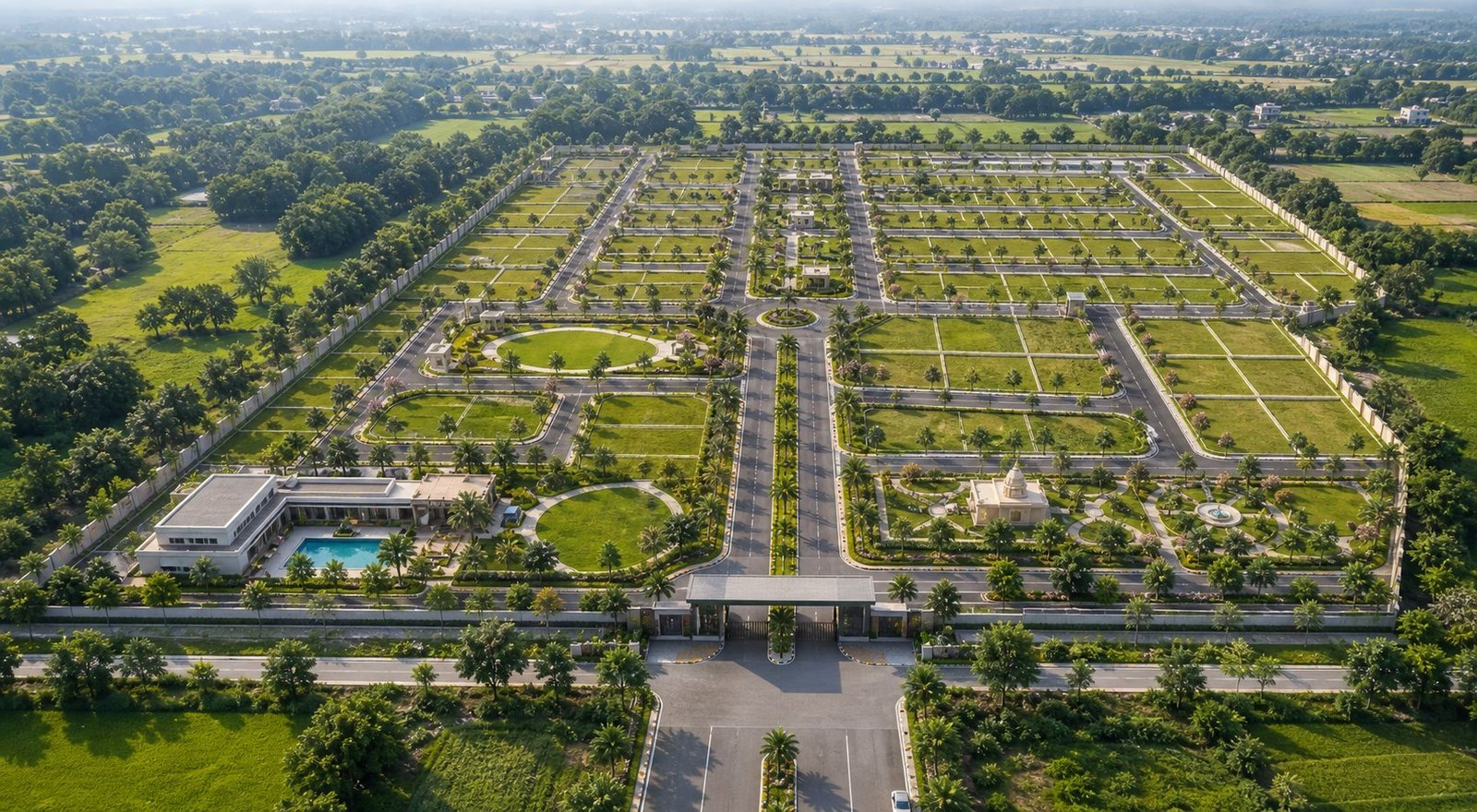 Nirvaana Greens master plan and site layout for residential plots in Haridwar